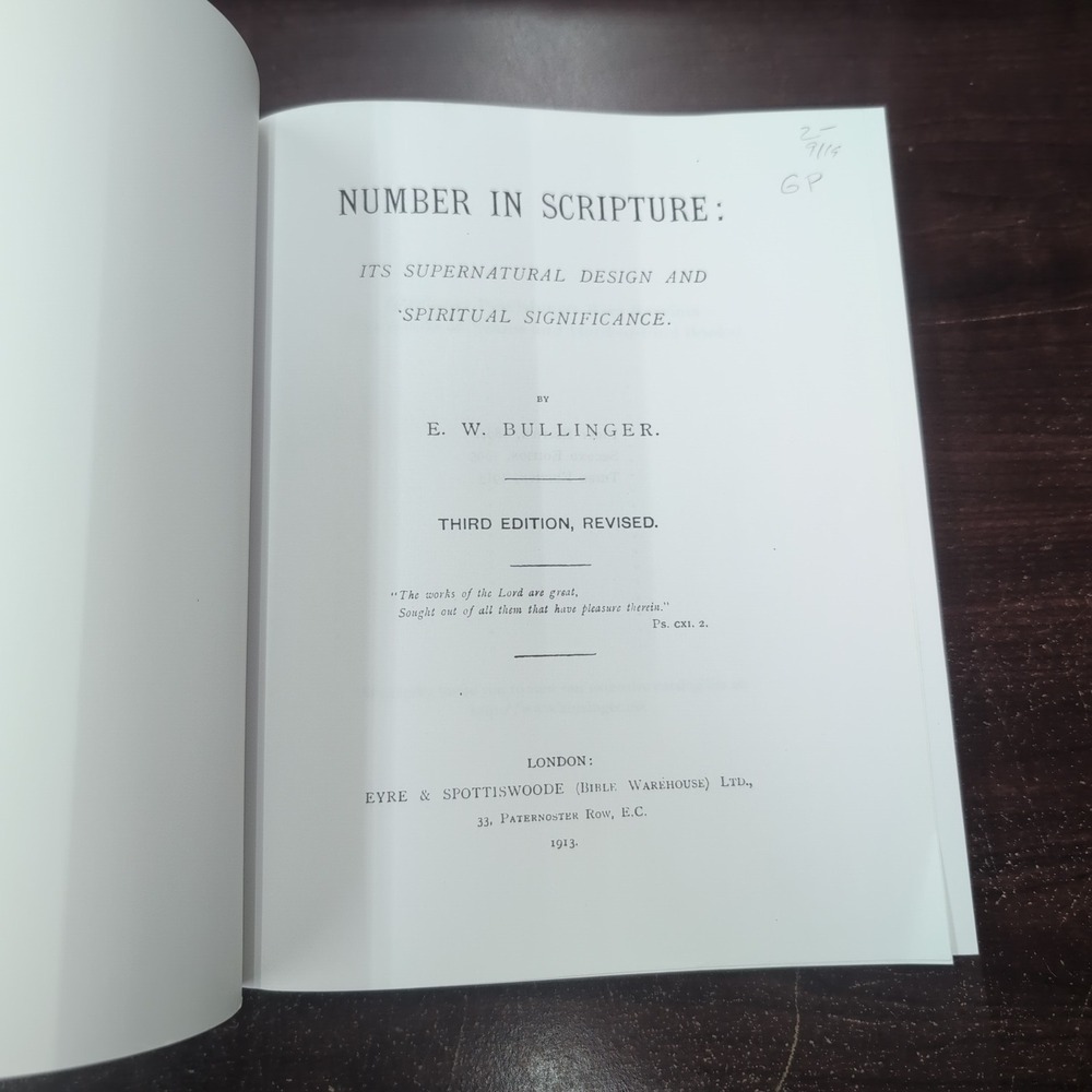 Number in Scripture E.W. Bullinger Kessinger Legacy Reprint Biblical Numerology - Picture 3 of 4